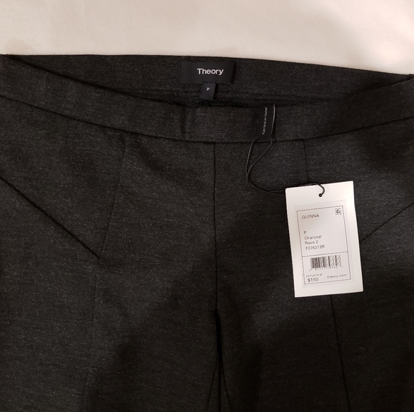 Theory Quinna Charcoal Leggings/Pants - Picture 5 of 5